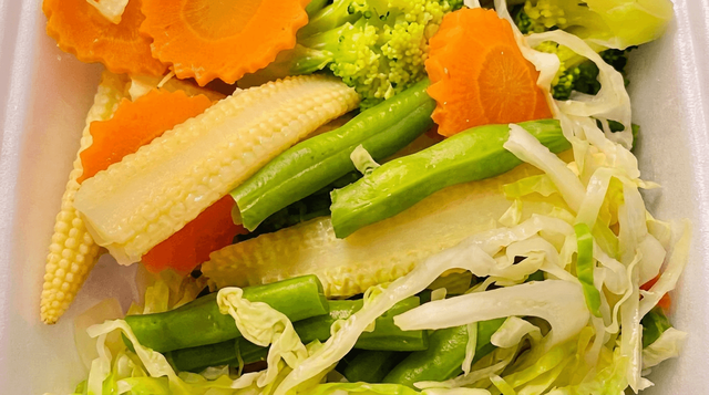Steamed Vegetables.